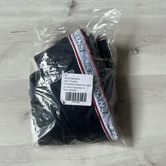iets frans If Tricot Track Pants Trousers Navy Size medium New With Tags in Pack - Picture 6 of 7